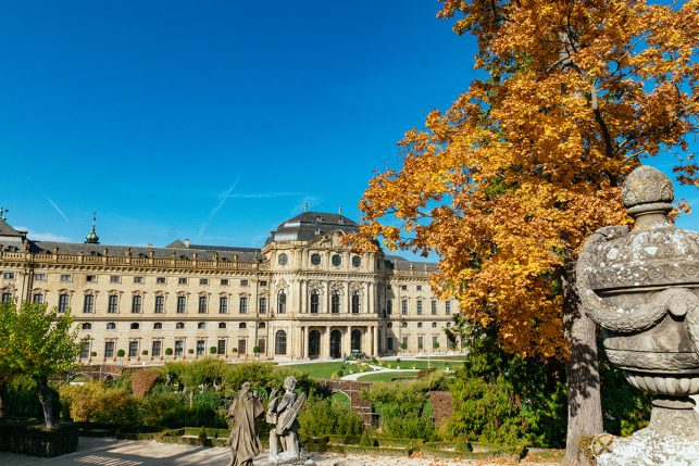 The Würzburg Residence palace only a short day trip away from Munich