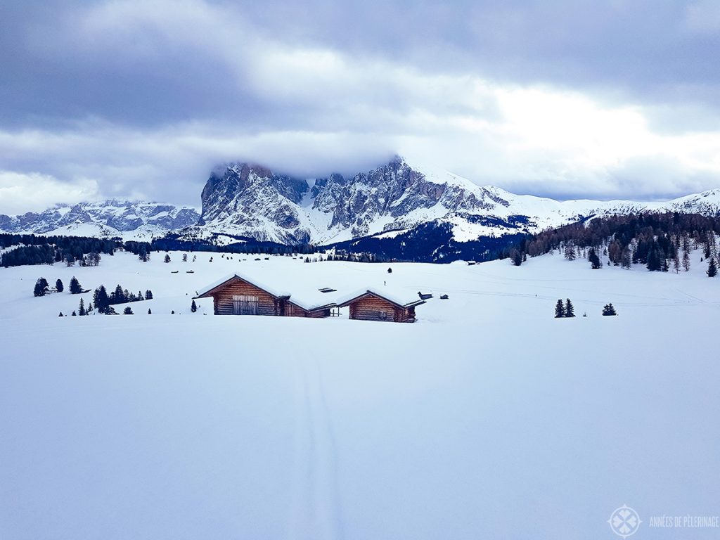 One of the rare cloudy days at the Alpe di Siusi