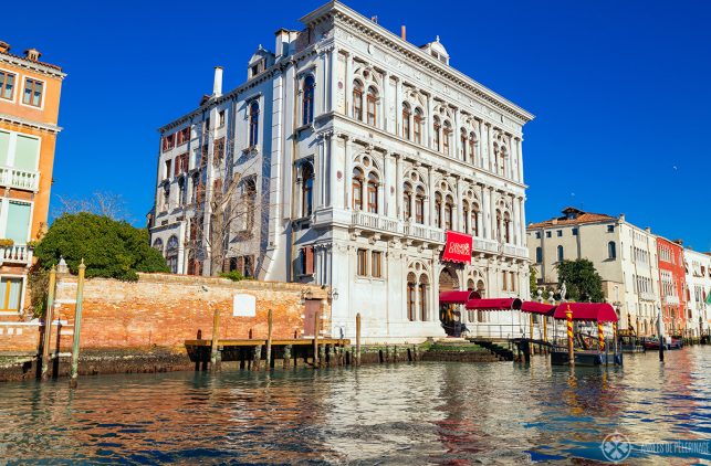 The palace of the Casino di Venezia at the Grand Canal