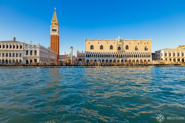 The Doge's Palace and St. Mark's square fron the water