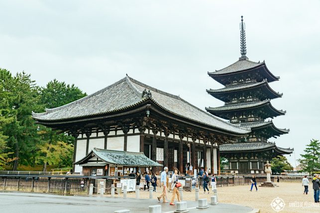 One of the historic hall and pagoda of Kōfuku-ji Temple