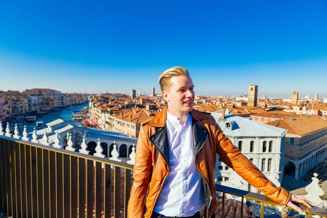 Me on the rooftop of the T Fondaco dei Tedeschi by DFS department store