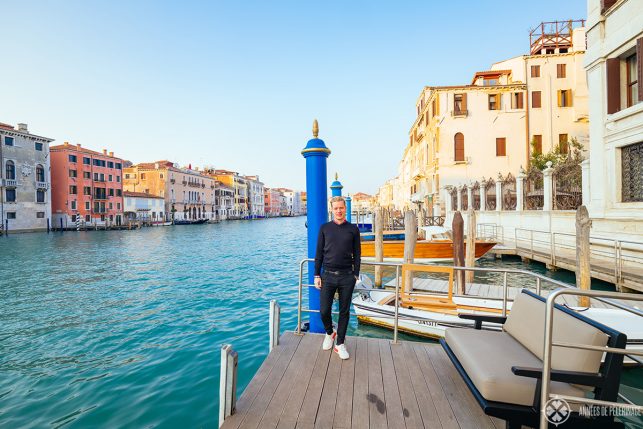 Me on the pier of the aman venice