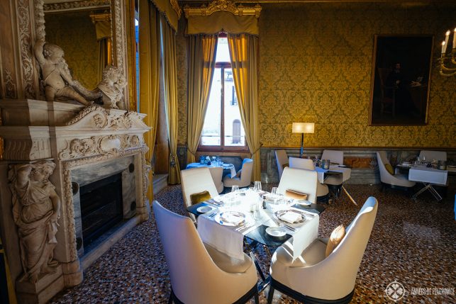 Another room in the Arva restaurant of AMan Venice