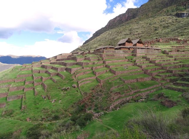 The Inca ruins in Huchuy Qosqo near Cusco, Peru