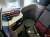 a business class seat of Qatar airways