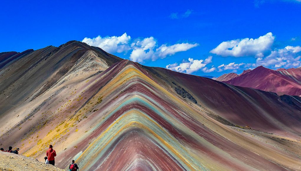 The Rainbow Mountains - one of the best day trips from Cusco and very popular