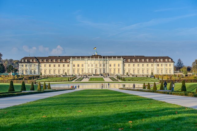 Schloss Ludwigsburg palace near Stuttgart as seen from the park