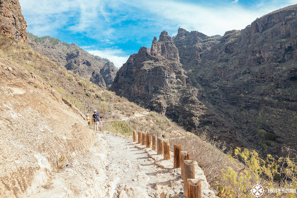 The path leading into the Barranco del Infierno on Tenerife
