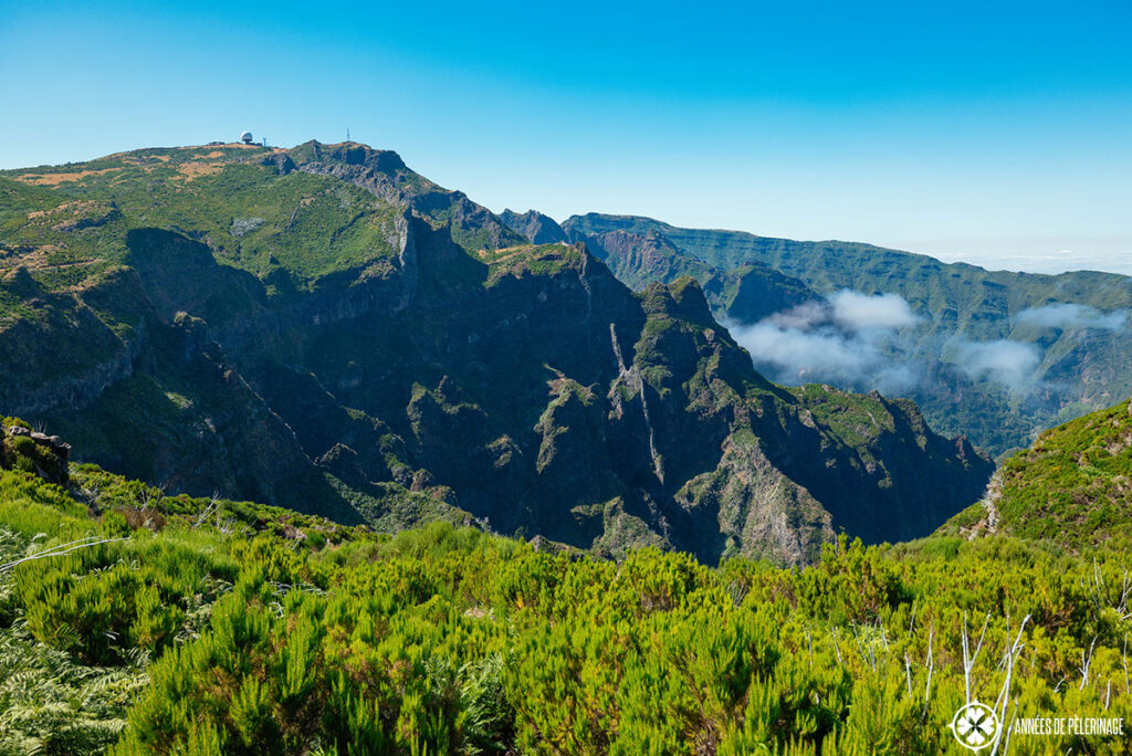 The top at the Pico do Areeiro in Madeira
