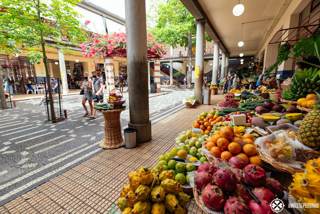 The famous fruit market of funchal