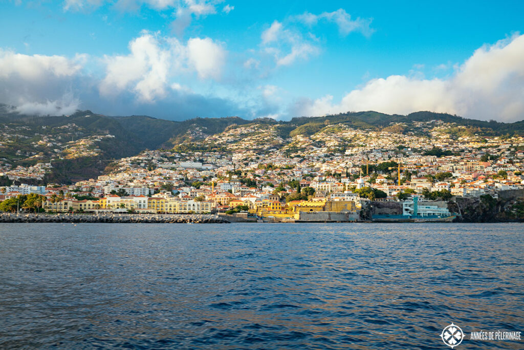 funchal, the capital of Maderia, seen from a boat