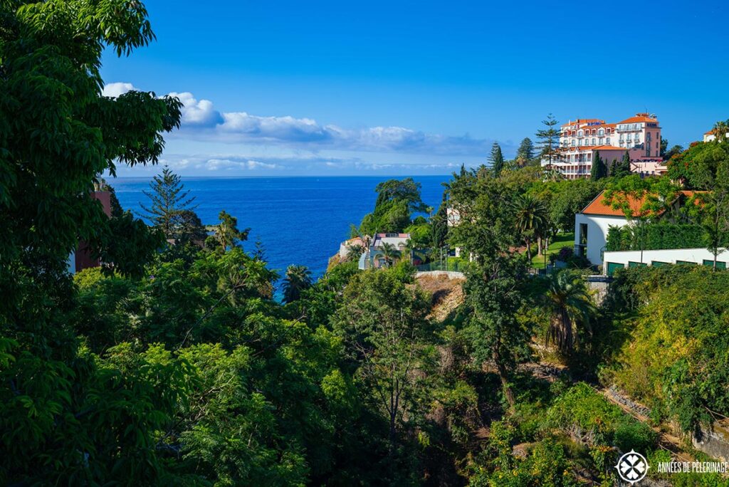 The park of Reid's Palace luxury hotel Funchal