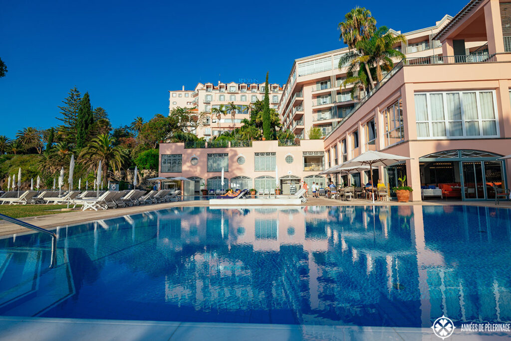 the pool at Reid's palace luxury hotel, Funchal