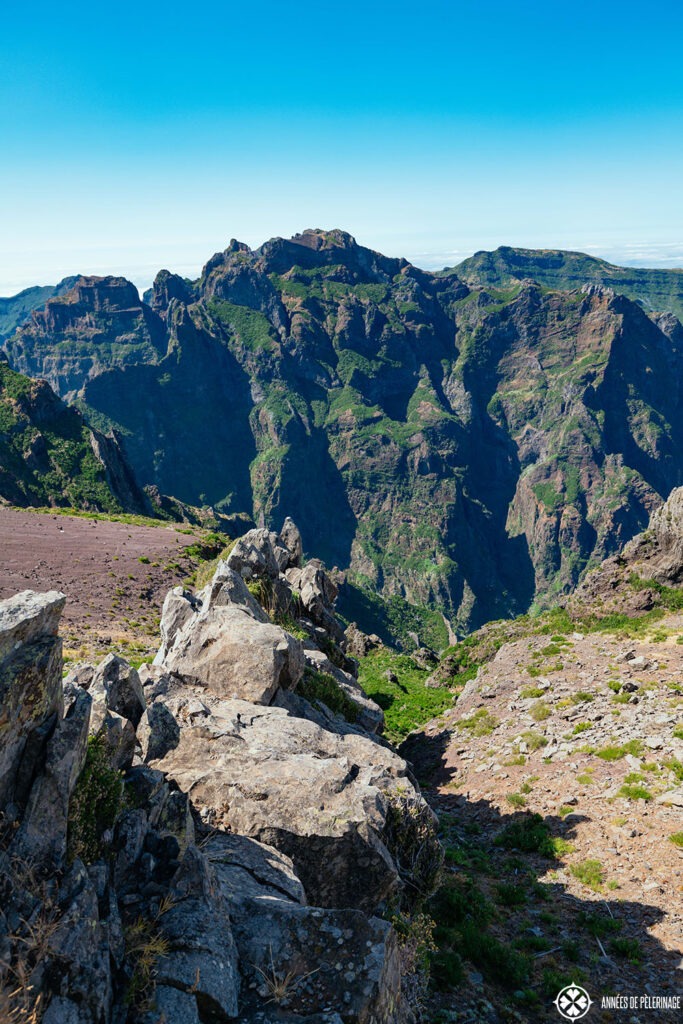 view from the top of Pico do Areeiro
