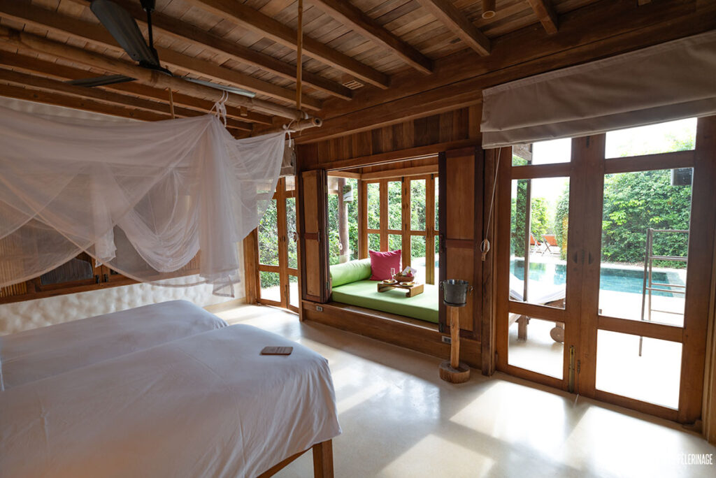 another view of the bedroom of our beach villa
