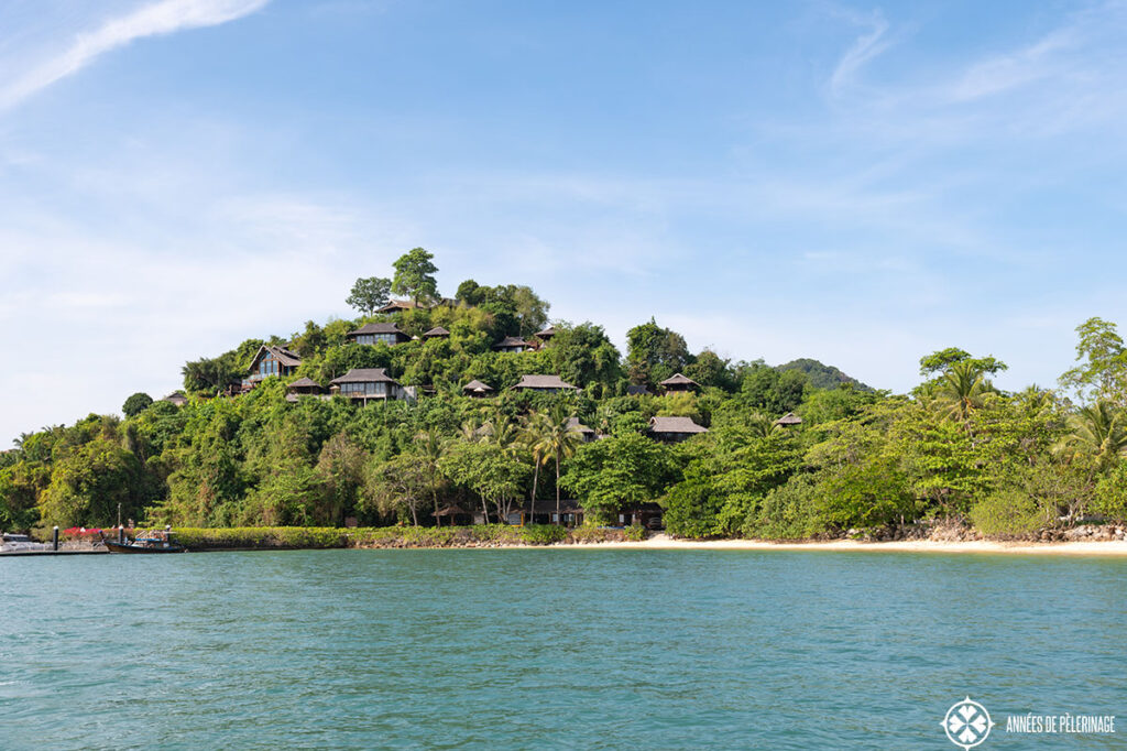 six senses koh yao noi seen from the water