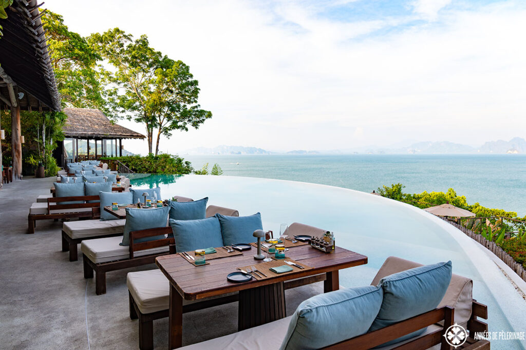 the hilltop pool at six senses koh yao noi