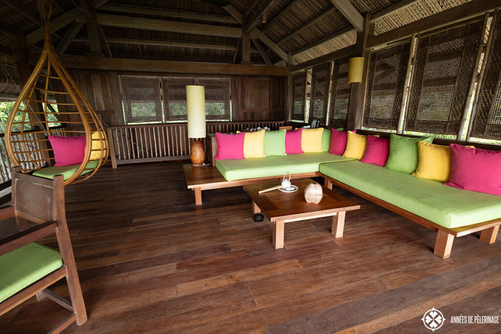the living area on the second flood or our beach villa
