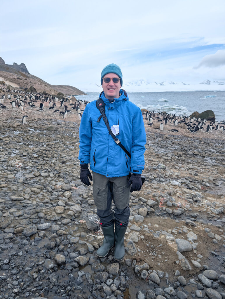a normal outfit for a normal day in Antarctica