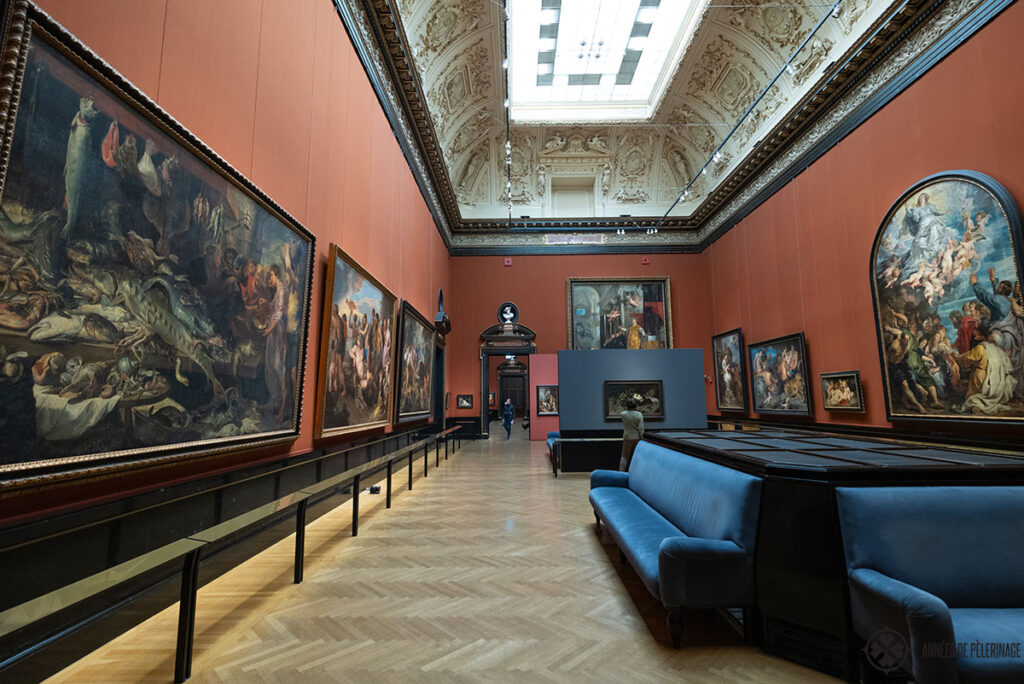 an empty museum gallery in VIenna