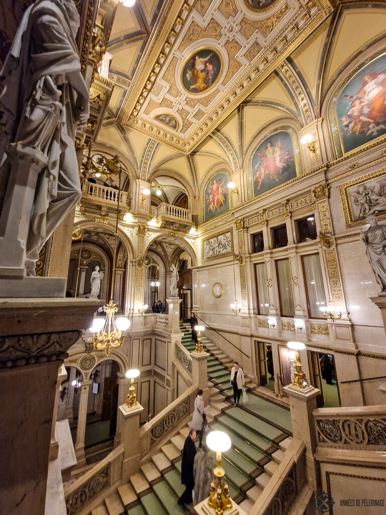 main stairway of the state opera in Vienna